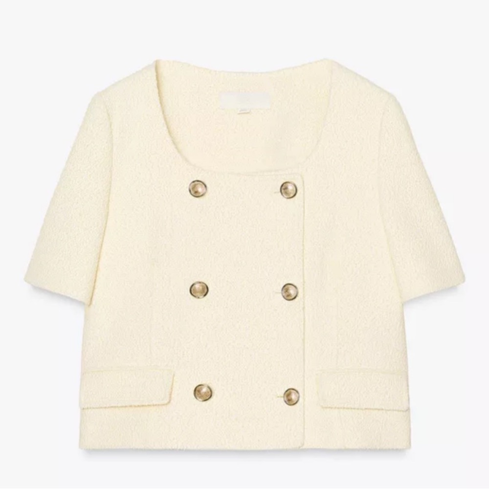 Nwt-Zara-STRUCTURED SHORT SLEEVE BLAZER - M
